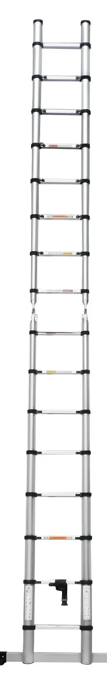 Ladder fully extended straight